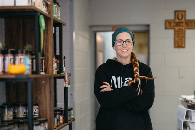 Processing Kansas grown meat in Alta Vista Shop Kansas Farms